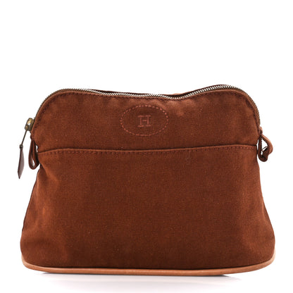 Hermes Cotton Canvas Mini Bolide Travel Cosmetic Pouch 1 of 11