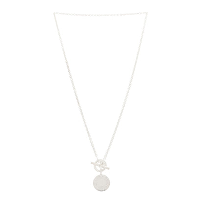 Hermes Sterling Silver Amulettes Ex-Libris Pendant Necklace 3 of 4