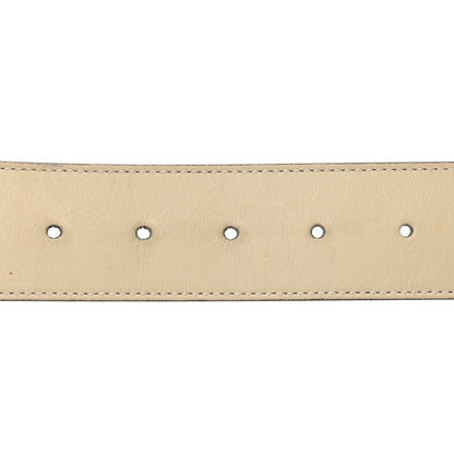 Gucci Calfskin Double G 40mm Belt 90 36 Mystic White 3 of 7