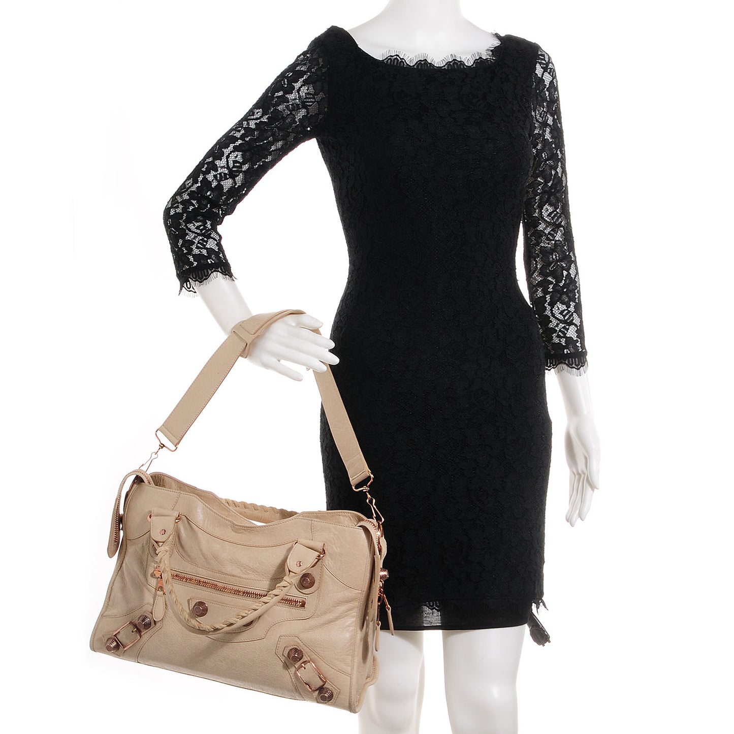 Agneau Giant 21 Rose Gold Hardware City Praline