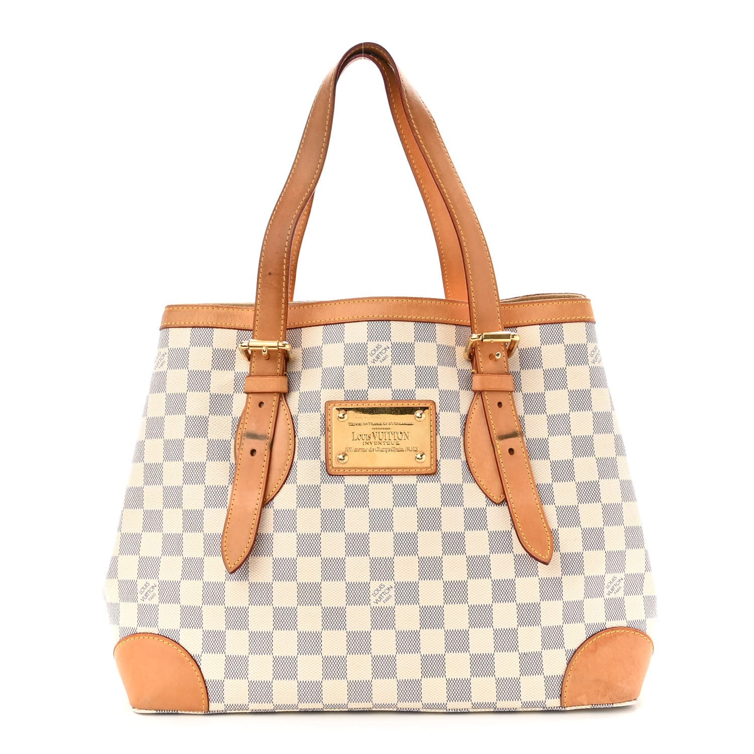 Louis Vuitton Damier Azur Hampstead MM 1 of 13