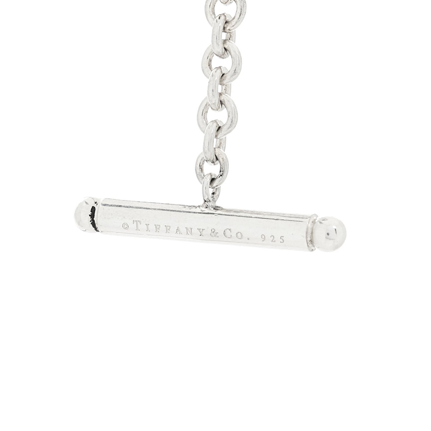 Sterling Silver Black Onyx Bead Toggle Necklace