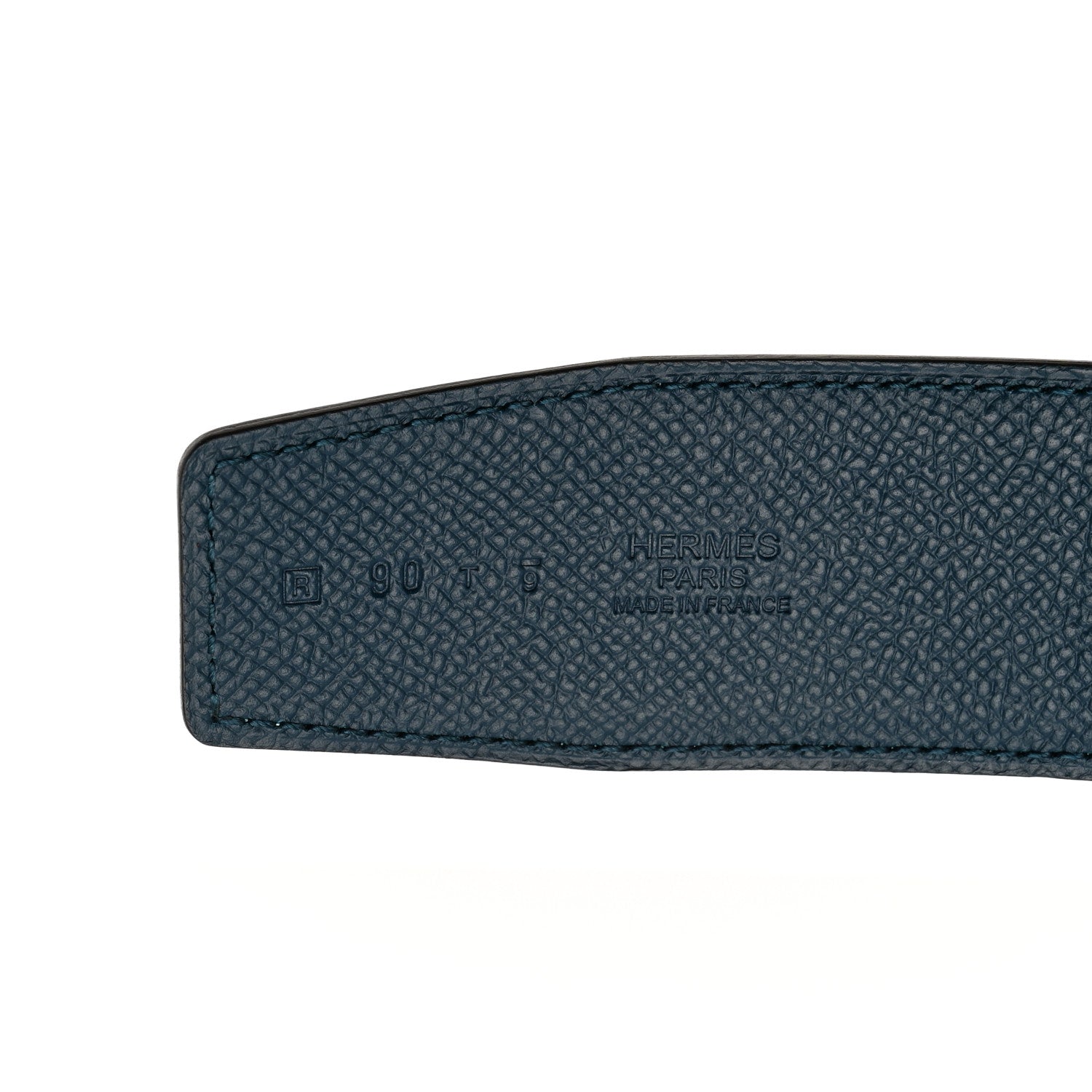 Hermes Epsom 42mm Belt Strap 90 Colvert Bleu Atoll 8 of 9