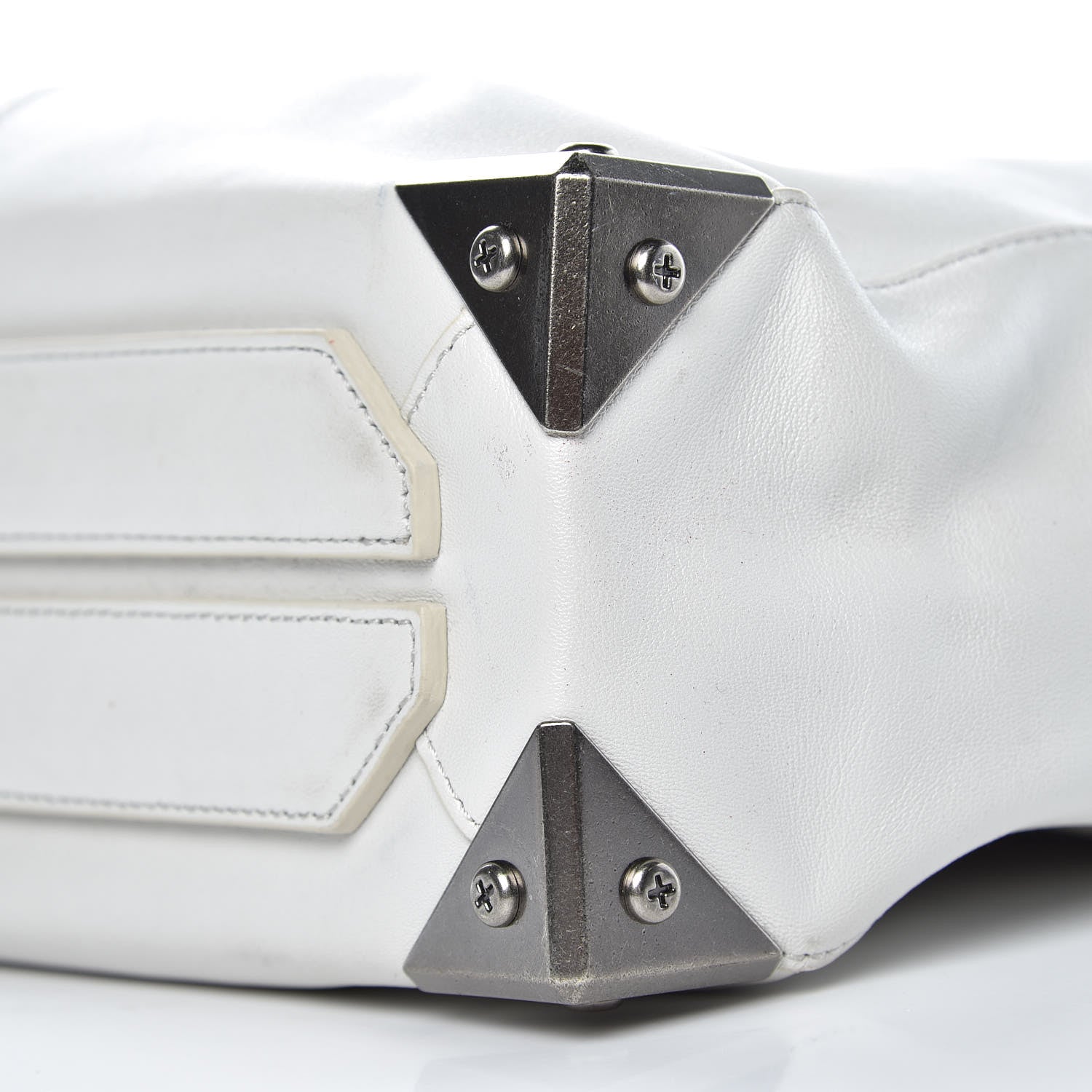 Alexander Wang Pebbled Calfskin Prisma Skeletal Tote White 9 of 25