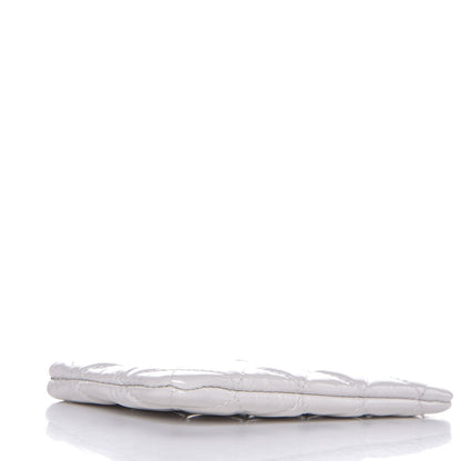 Chanel Patent Quilted Small Cosmetic Case White 4 of 8