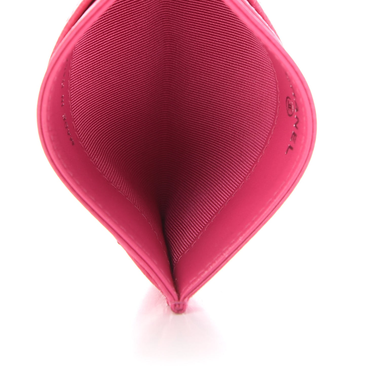 Caviar Quilted Card Holder Pink