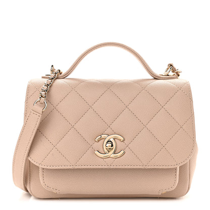 Chanel Caviar Quilted Small Business Affinity Flap Beige 1 of 9