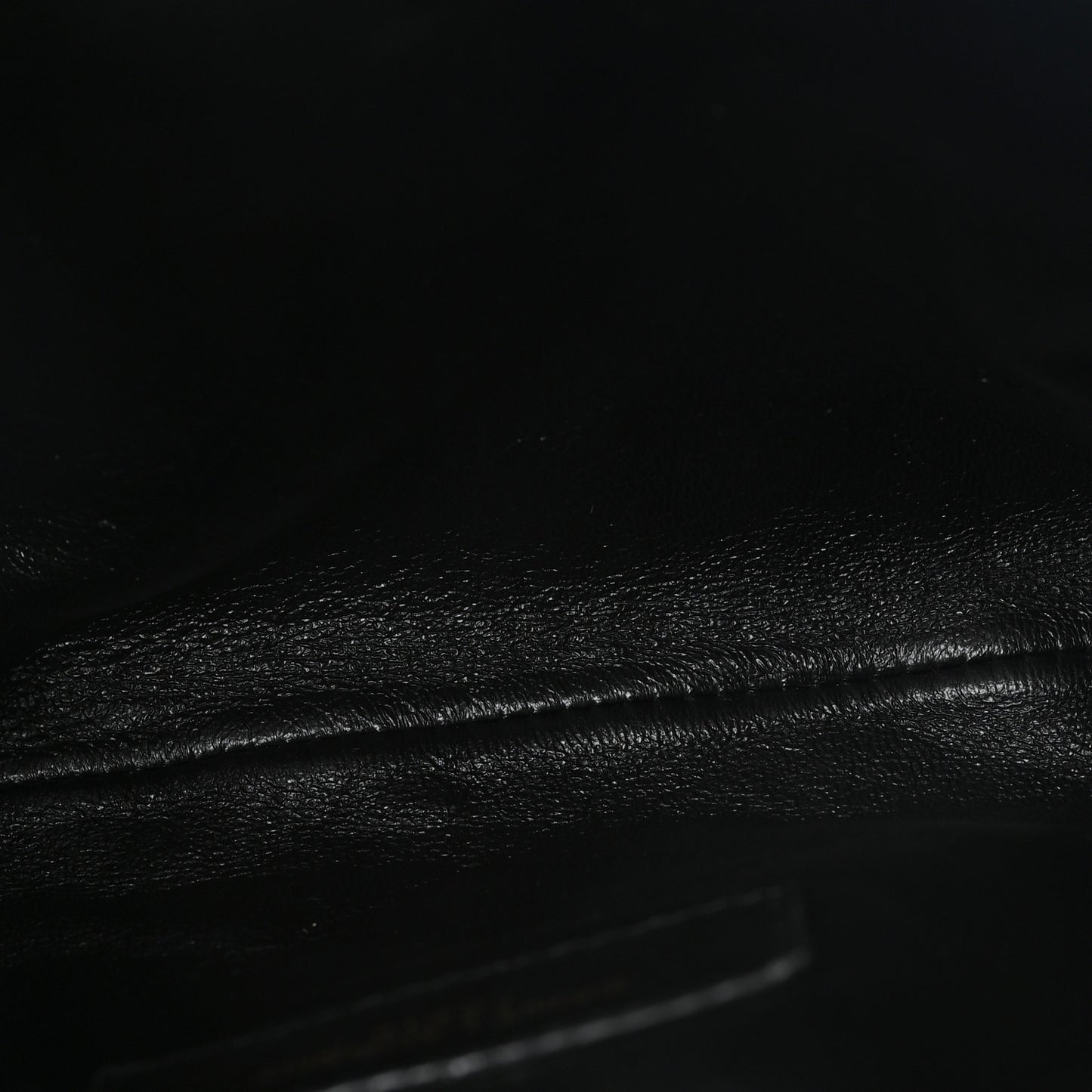 Lambskin Quilted Gaby Zipped Pouch Black