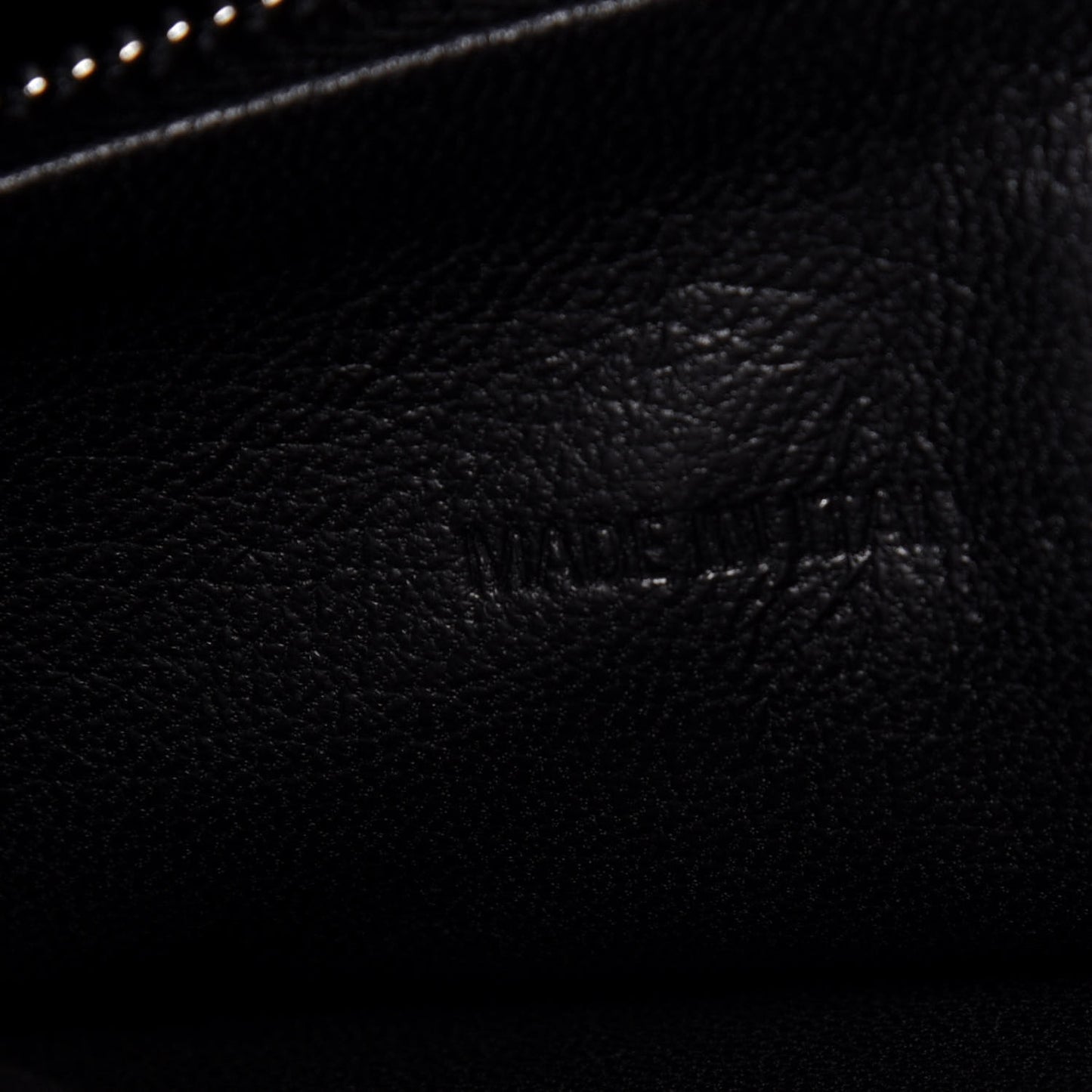 Shiny Calfskin Hobo Tote Black