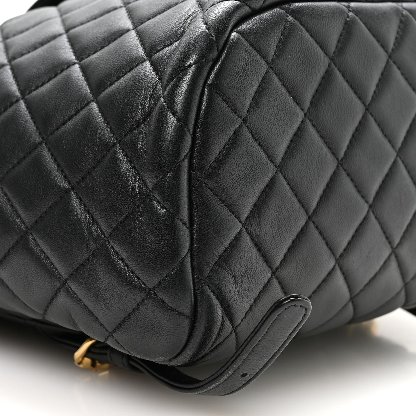 Lambskin Quilted Small Urban Spirit Backpack Black