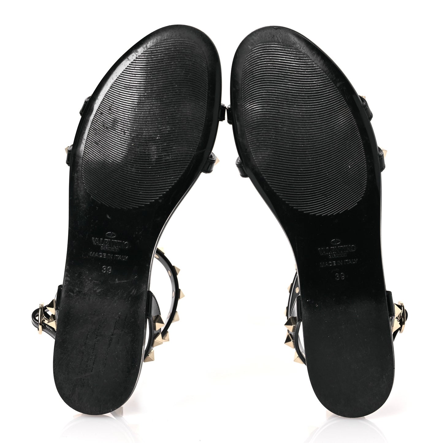 PVC Jelly Rockstud Caged Sandals 39 Black