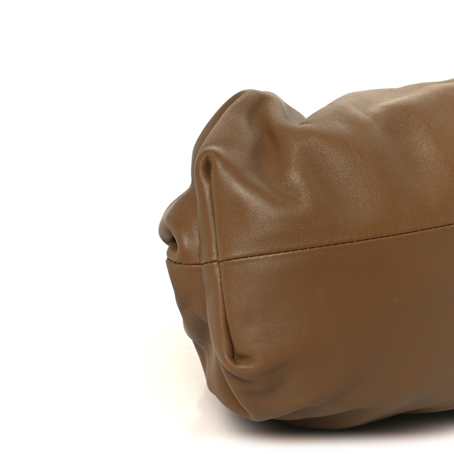 Bottega Veneta Smooth Butter Calf The Pouch Oversized Clutch Teak 10 of 11