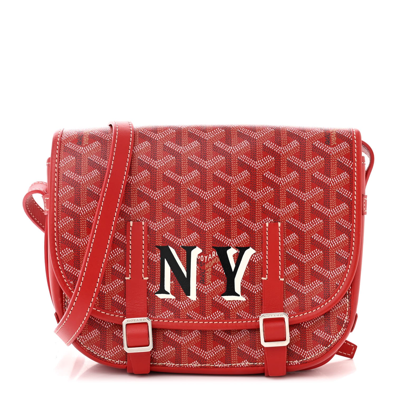 Goyard Goyardine Belvedere PM Messenger Bag Red 1 of 9