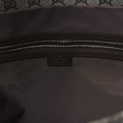 Gucci Tender GG Supreme Monogram Textured Dollar Calfskin Web Tote Beige Ebony New Acero 6 of 11