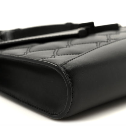 Moynat Lambskin Quilted Gabrielle Clutch Black 9 of 10