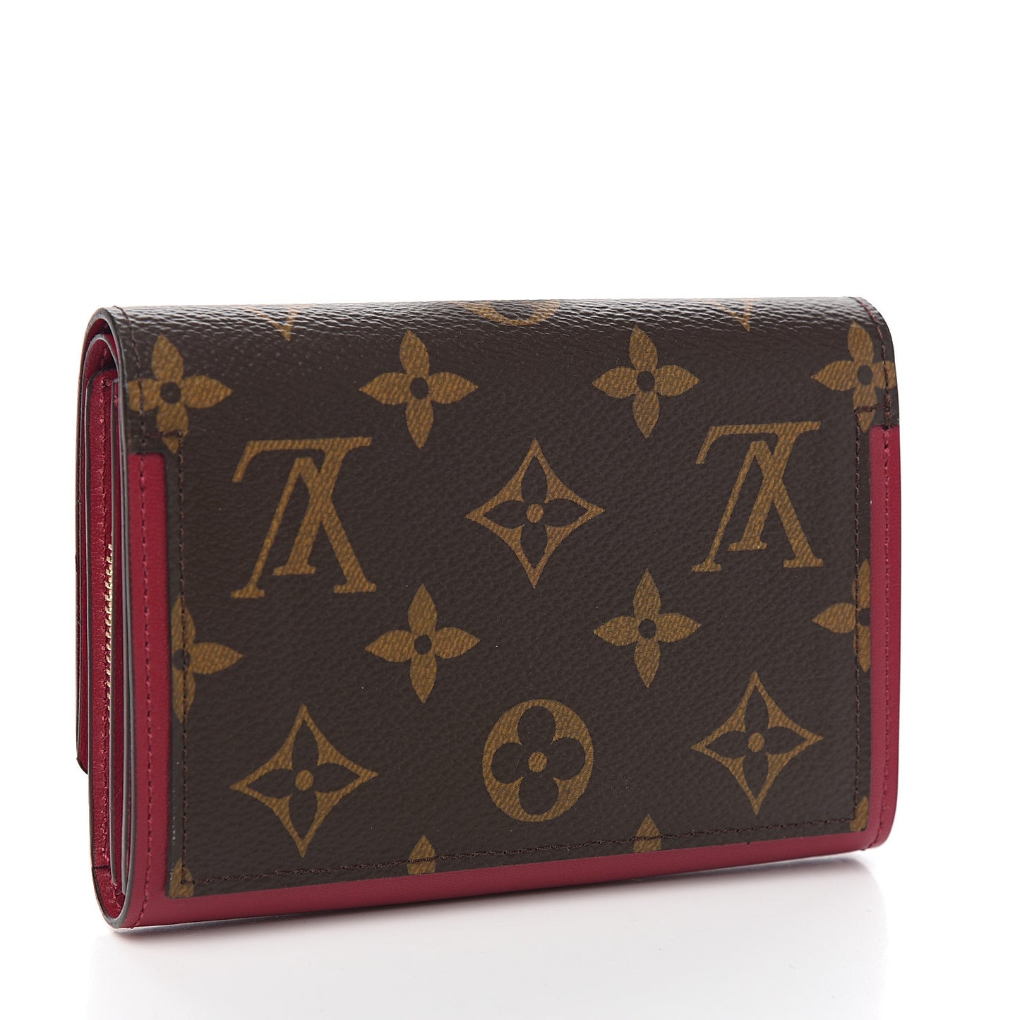 Monogram Flore Compact Wallet Fuchsia
