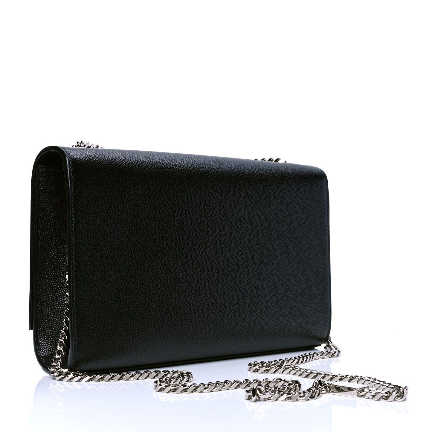 Grain De Poudre Medium Classic Monogram Kate Satchel Black