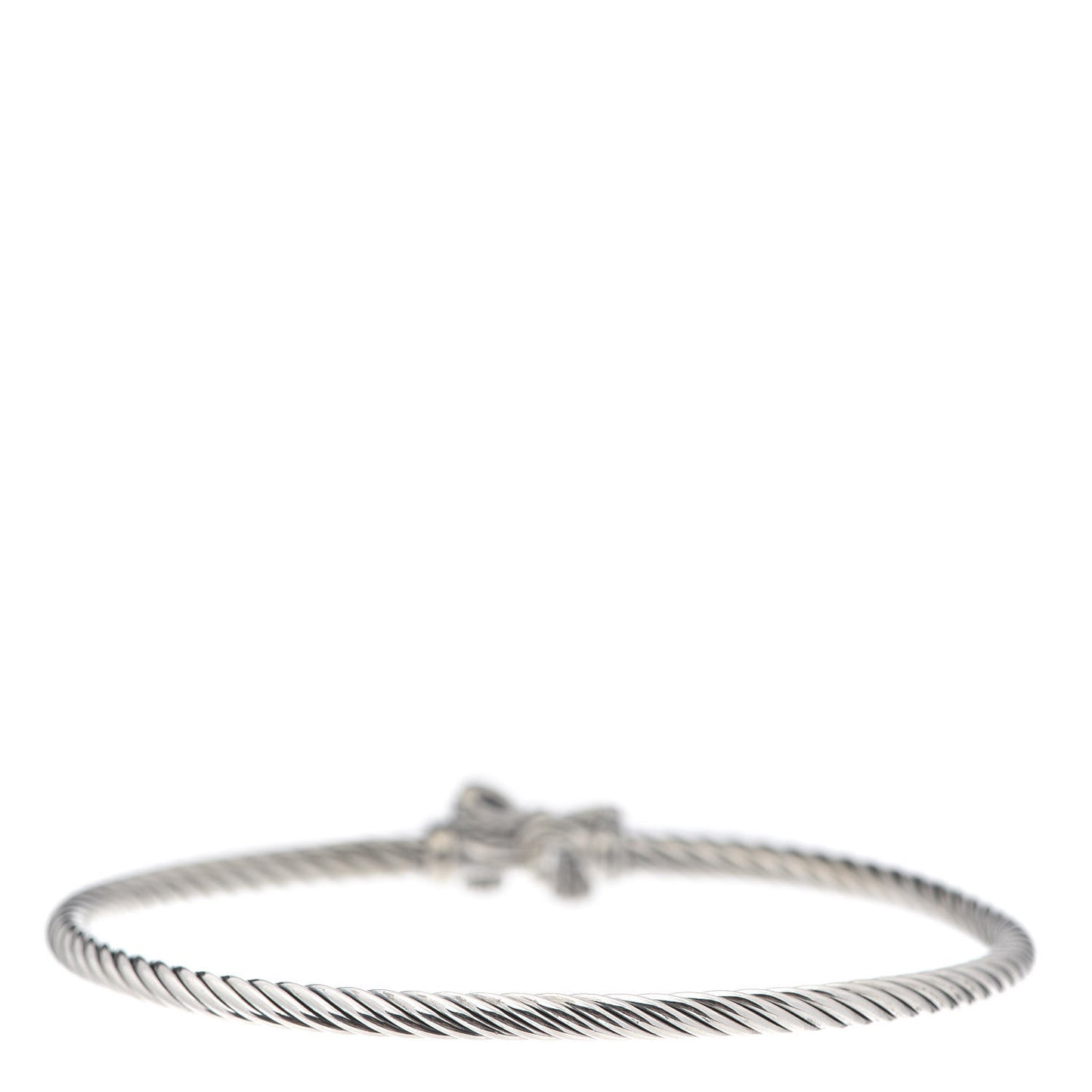 Sterling Silver 18K Yellow Gold Bow Cable Collectibles Bracelet