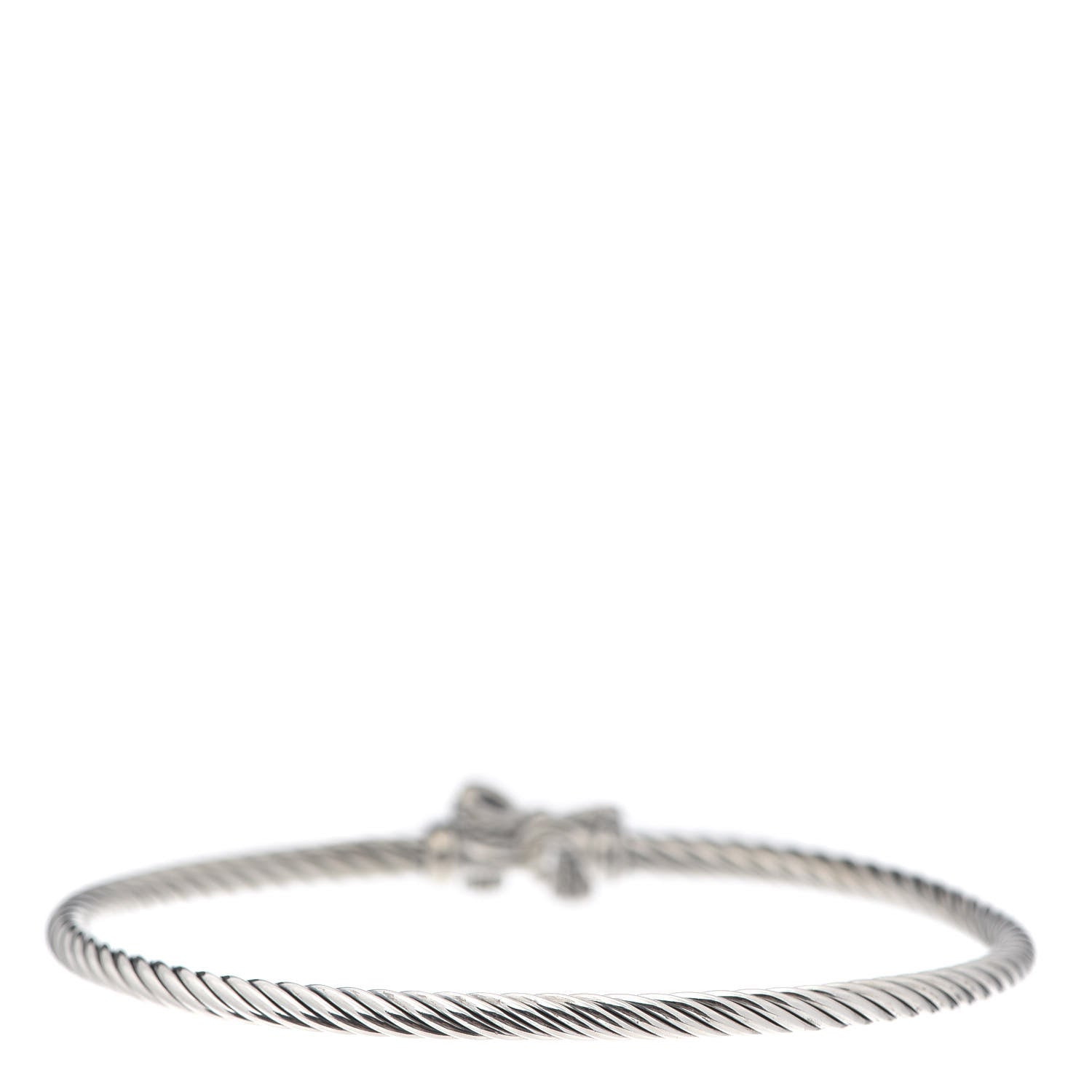 David Yurman Sterling Silver 18K Yellow Gold Bow Cable Collectibles Bracelet 3 of 4