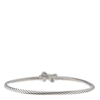 David Yurman Sterling Silver 18K Yellow Gold Bow Cable Collectibles Bracelet 3 of 4