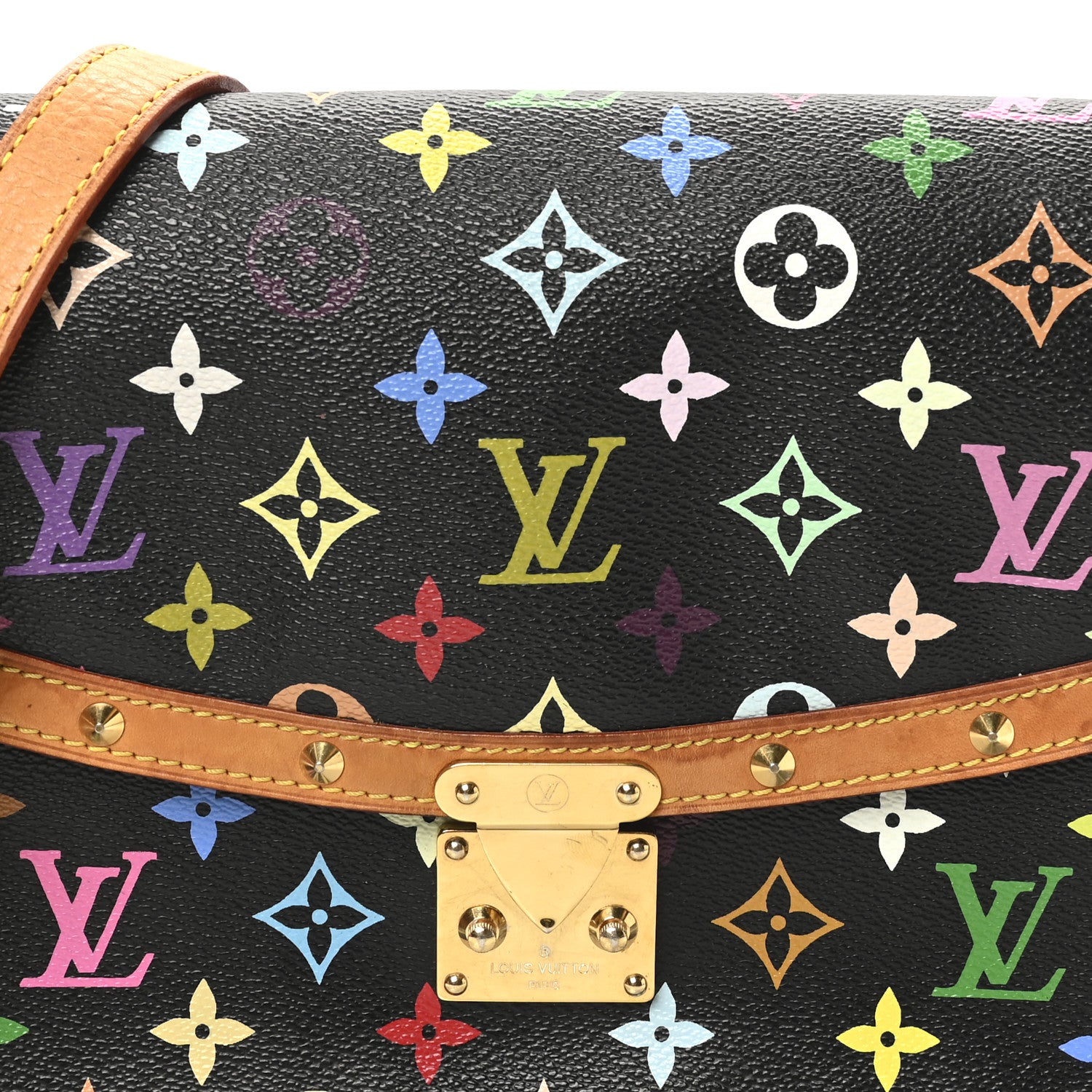 Louis Vuitton Monogram Multicolor Sologne Black 7 of 10