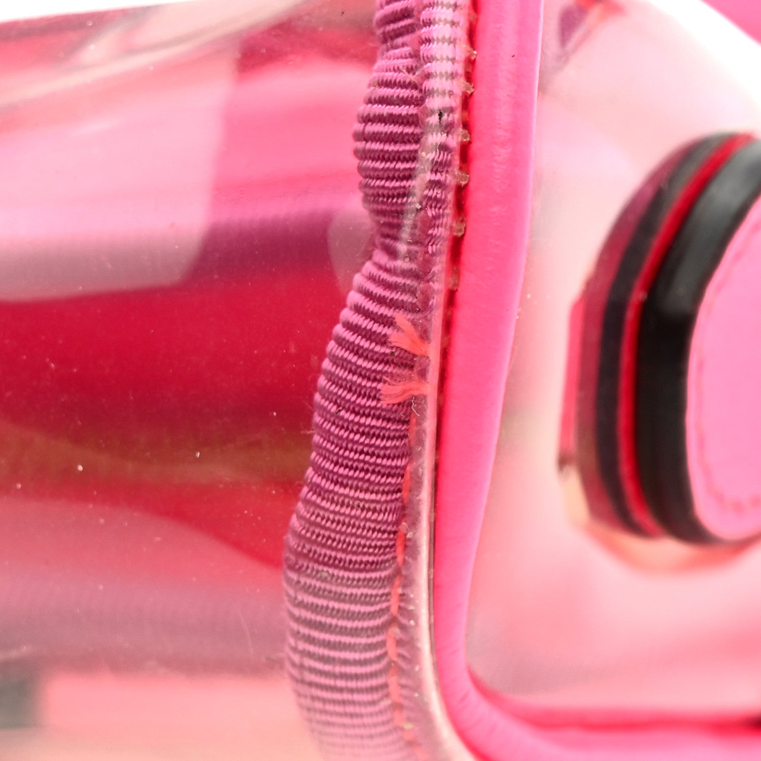 Gucci Vinyl Web Mini Ophidia Transparent Shoulder Bag Fluorescent Fuchsia 24 of 31