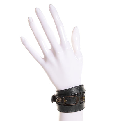 Balenciaga Agneau Arena Classic Hardware Triple Tour M Bracelet Anthracite 2 of 8