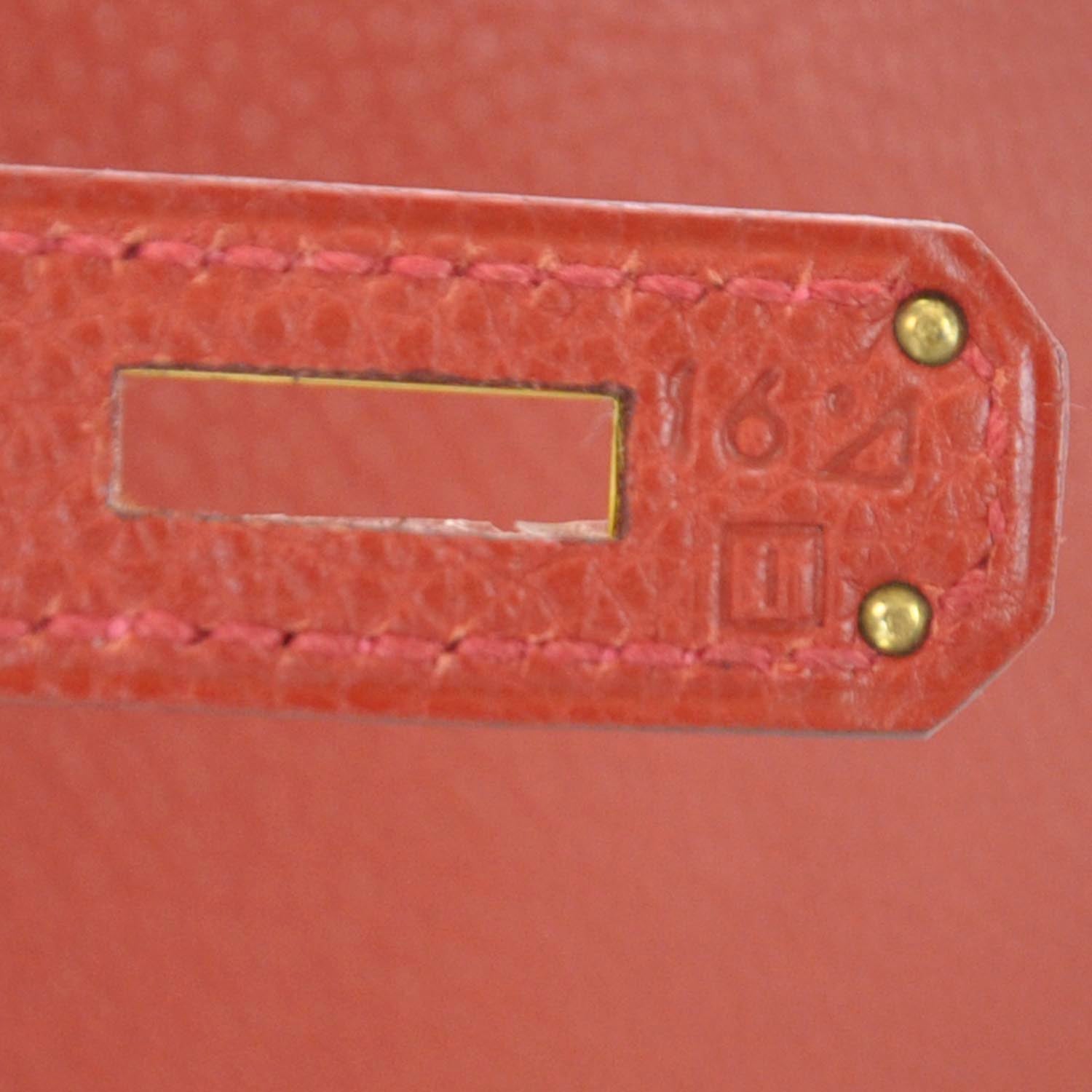 Hermes Togo Kelly Retourne 35 Vermillion 9 of 12
