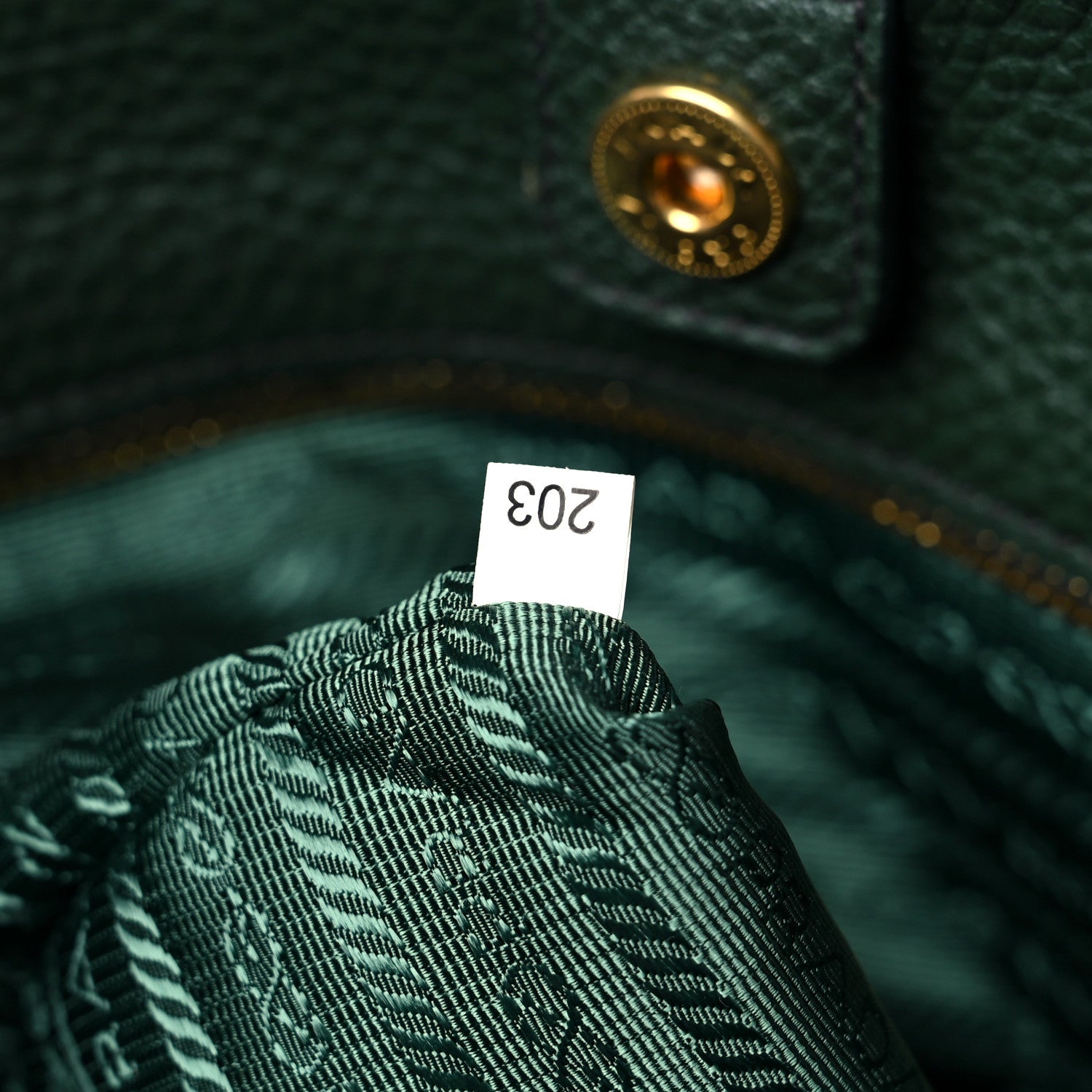 Prada Vitello Daino Tote Foresta 1 of 10