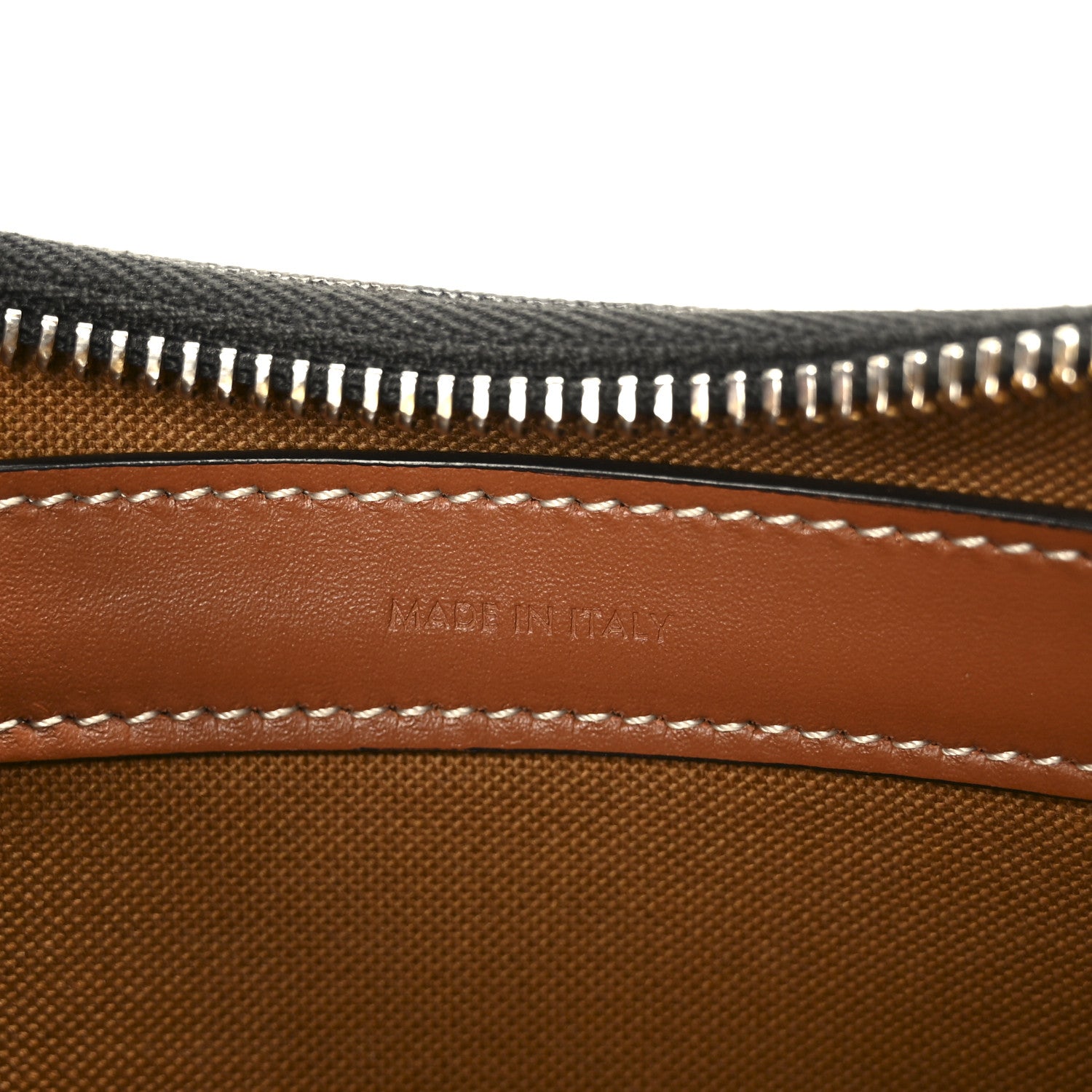 Celine Triomphe Canvas Calfskin Ava Shoulder Bag Tan 7 of 11