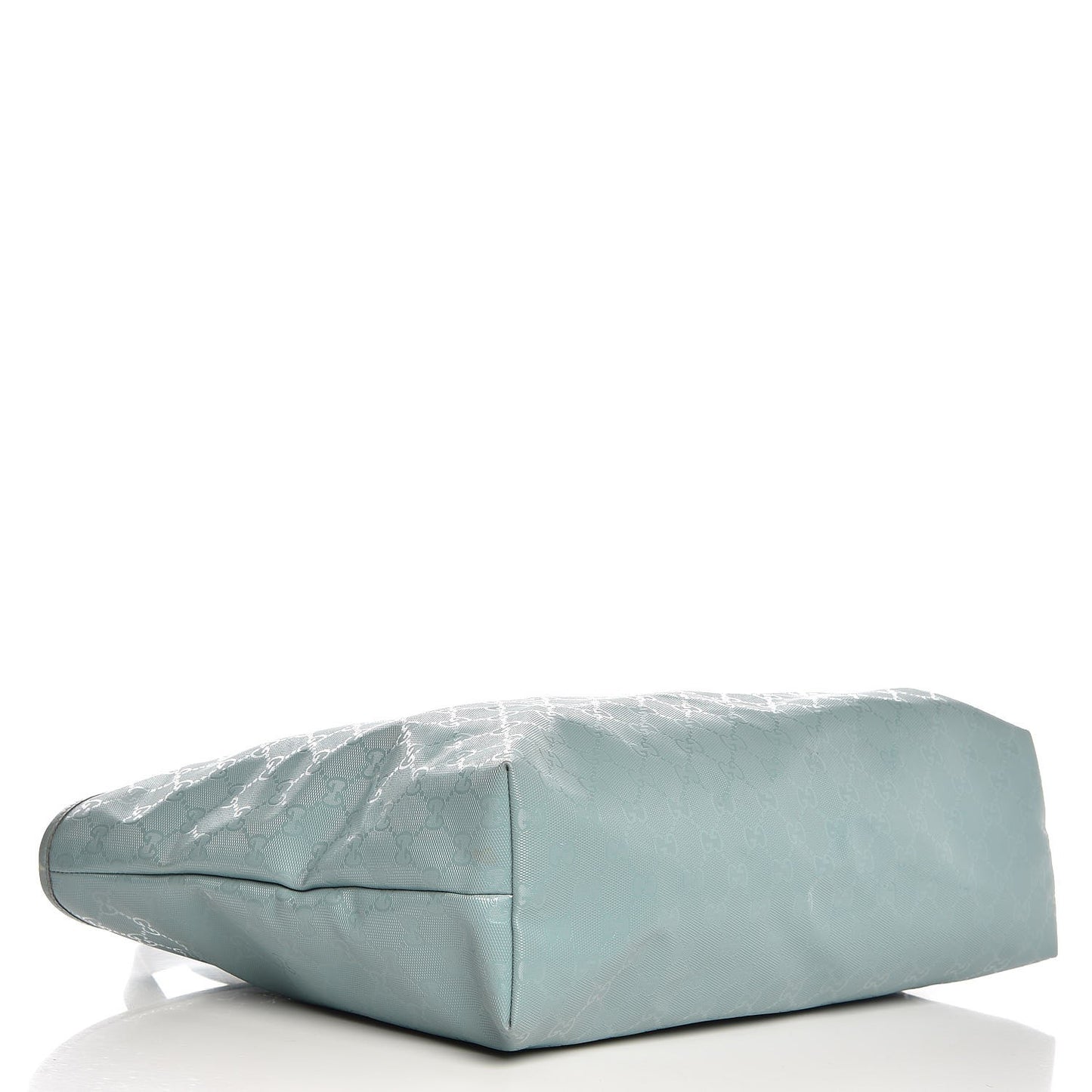 Imprime Monogram Medium Zippered Shopping Tote Light Blue