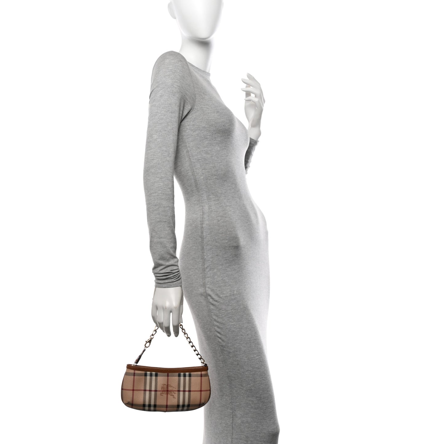 Haymarket Check Clara Pochette Brown