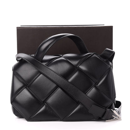 Bottega Veneta Nappa Intreccio Padded Top Handle Shoulder Bag Black 11 of 11