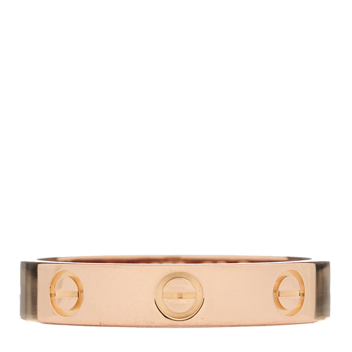 Cartier 18K Pink Gold 3.5mm LOVE Wedding Band Ring 57 7.75 3 of 4