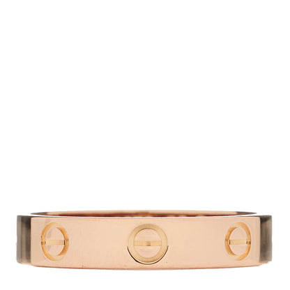 Cartier 18K Pink Gold 3.5mm LOVE Wedding Band Ring 57 7.75 3 of 4