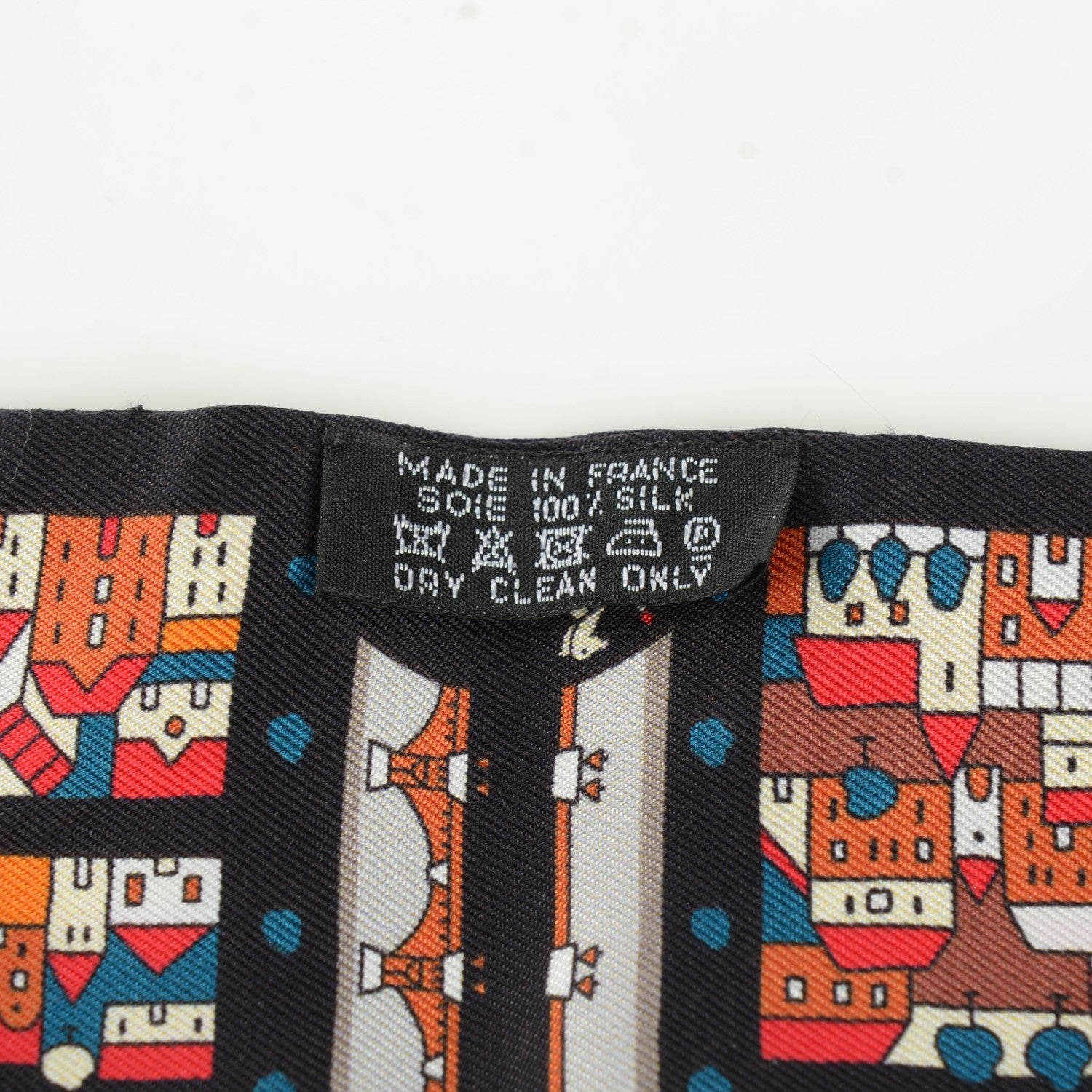 Hermes Silk Rive Droite Rive Gauche Twilly Noir Brique Bleu 5 of 5