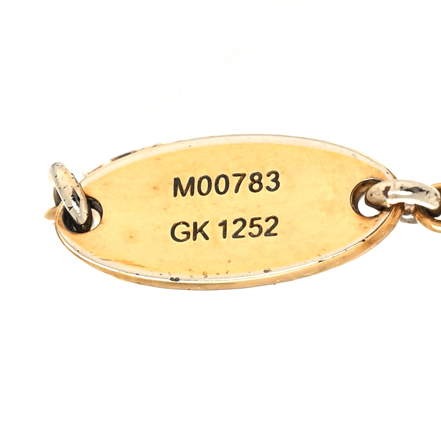 Crystal Loulougram Necklace Gold