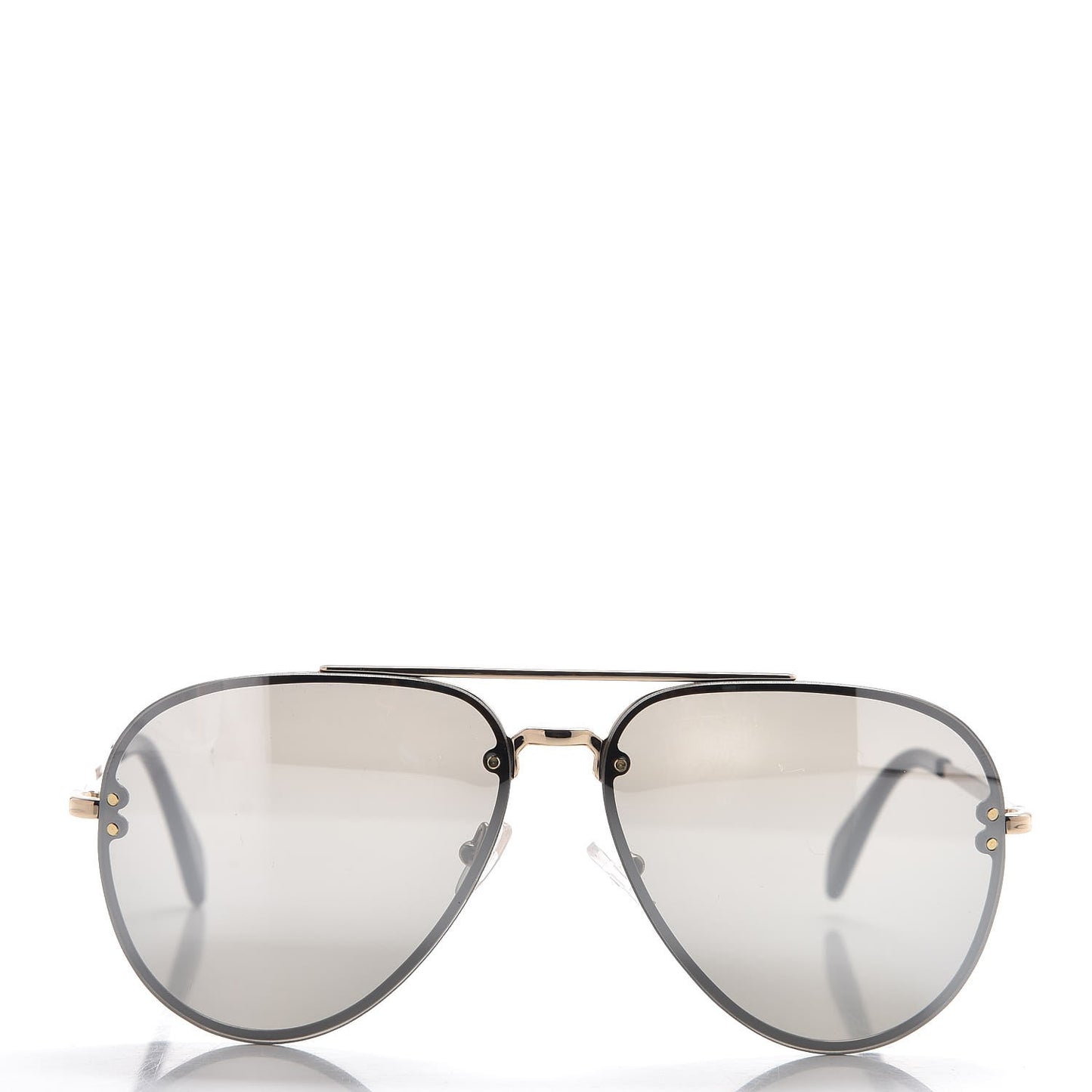 Acetate Mirror Aviator Sunglasses CL41391/S Gold Grey