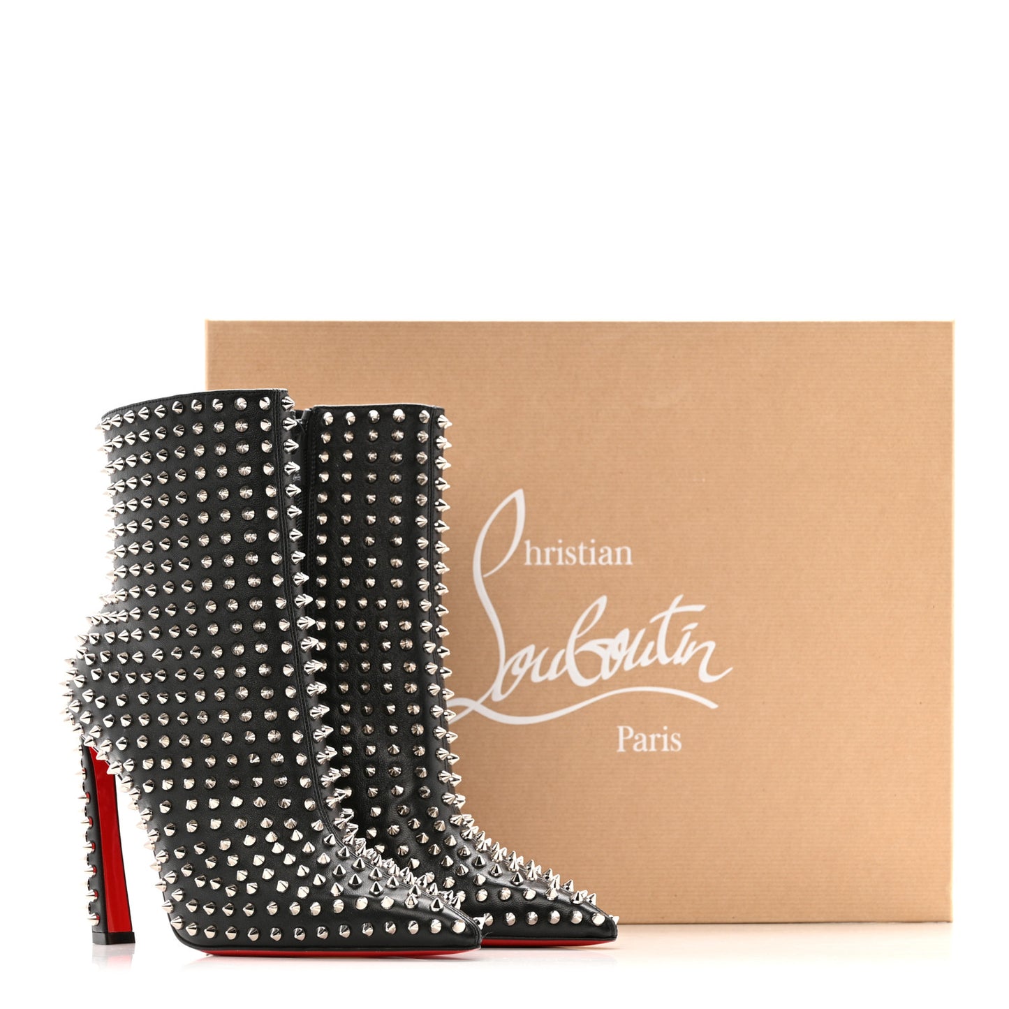 Nappa Condora Booty Spikes 100 Ankle Boots 37 Black