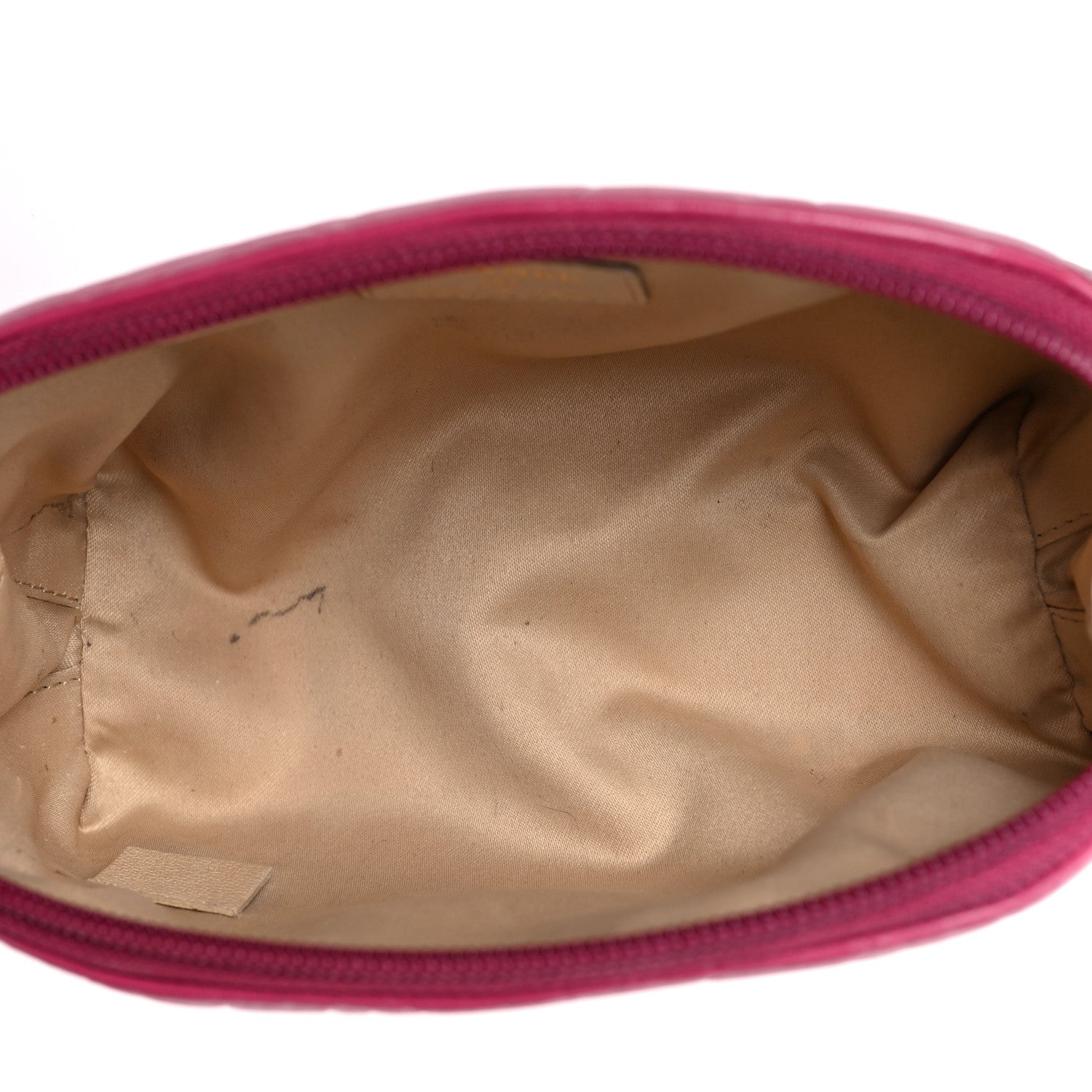 Chanel Lambskin Camellia Embossed Cosmetic Case Pink 5 of 9