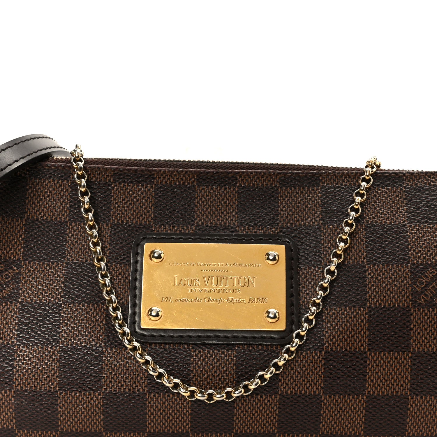 Louis Vuitton Damier Ebene Eva Clutch 8 of 10