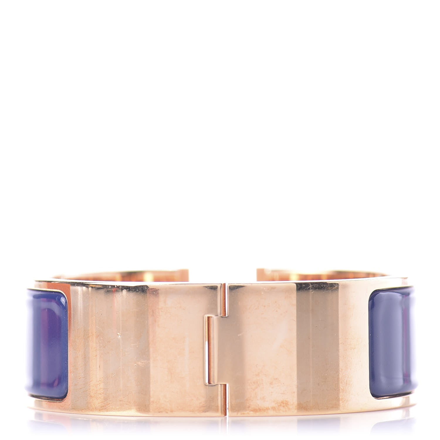 Hermes Enamel Wide Clic Clac H Bracelet PM Bleu Imperial 3 of 7