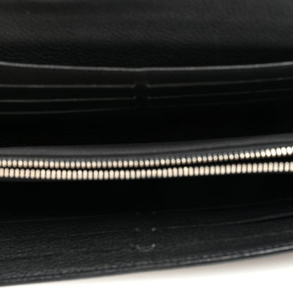 Louis Vuitton Calfskin Lockme II Wallet Black 5 of 9