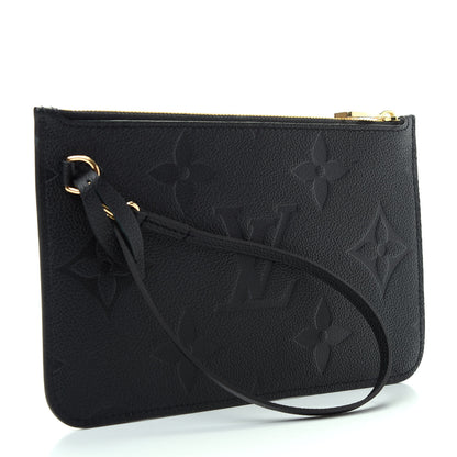 Louis Vuitton Empreinte Monogram Giant Neverfull MM Pochette Black 3 of 6