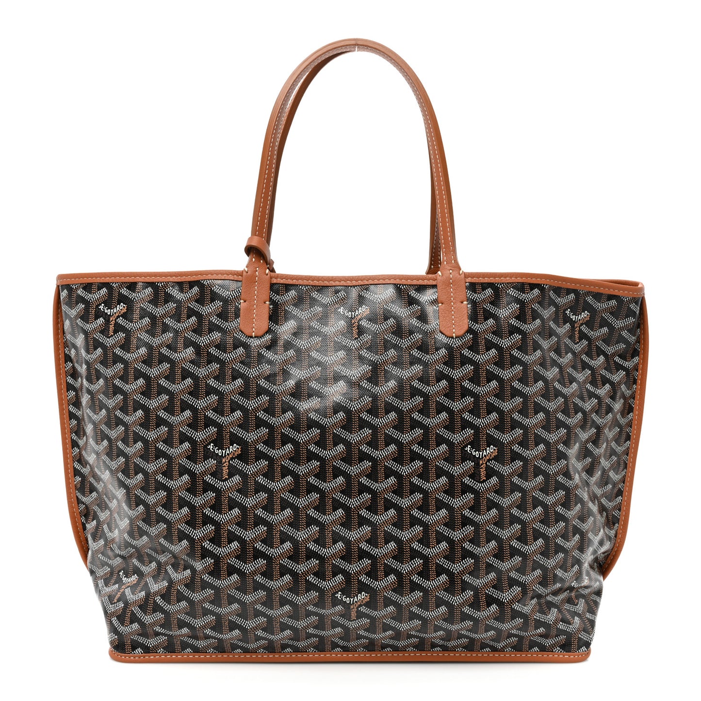 Goyardine Reversible Anjou PM Black Gold