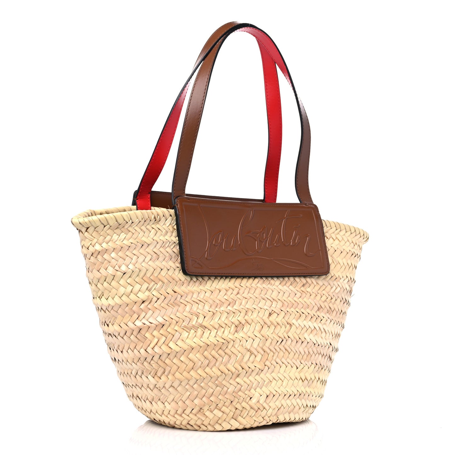 Woven Straw Loubishore Tote Beige