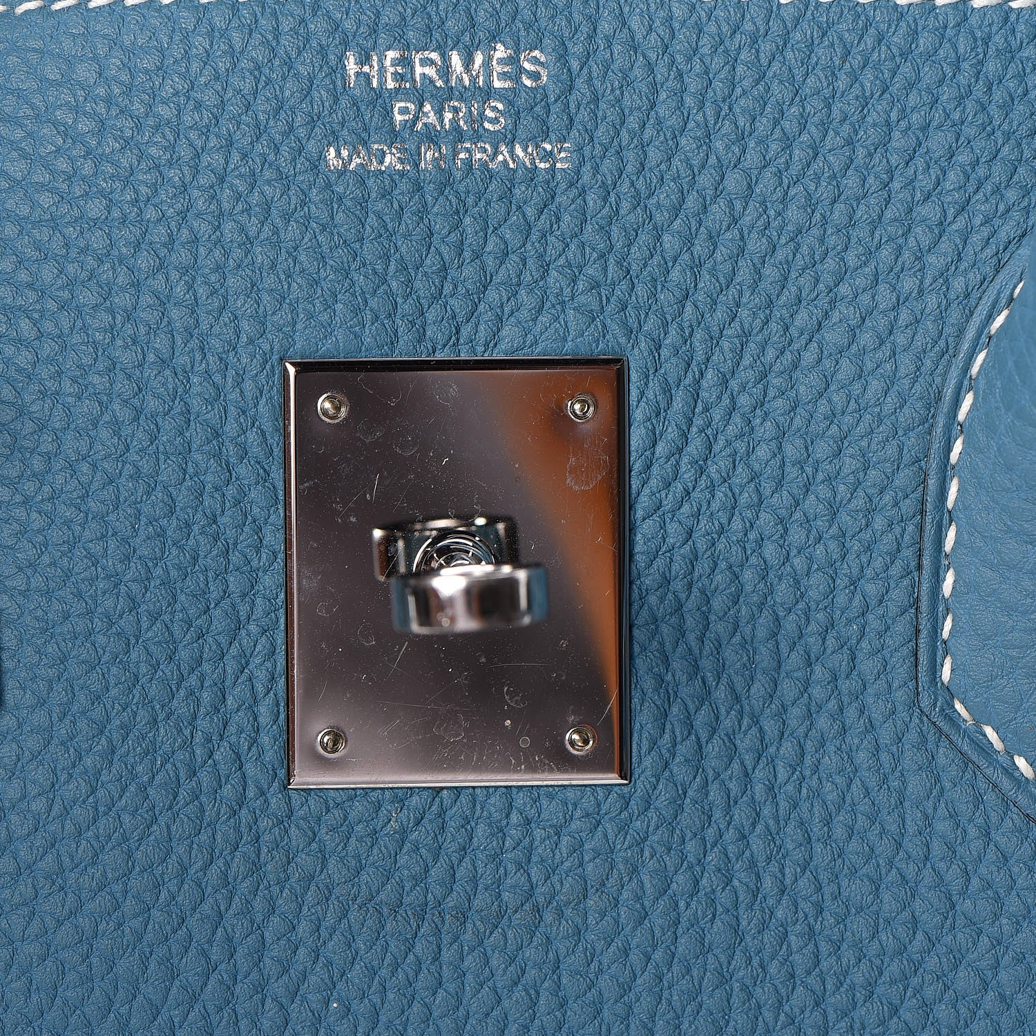 Hermes Togo Birkin 35 Blue Jean 28 of 36
