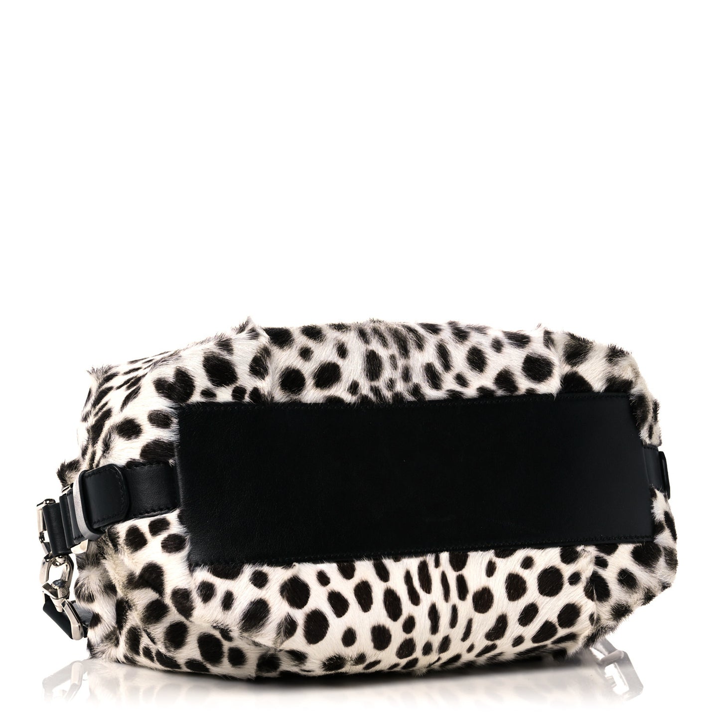 Calf Hair Dalmatian Print Small Nightingale White Black