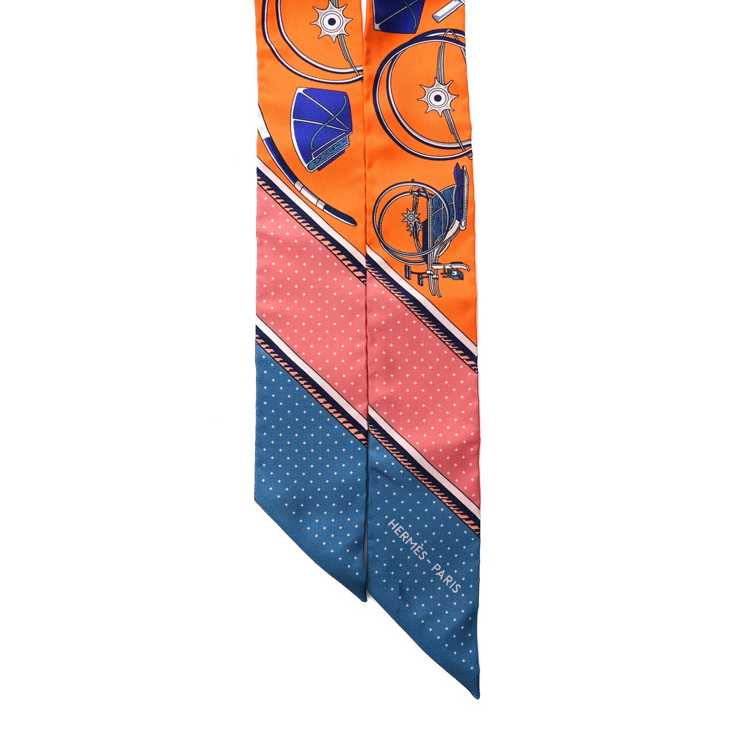 Silk Les Voitures A Transformation Twilly Orange Cobalt Vermillon
