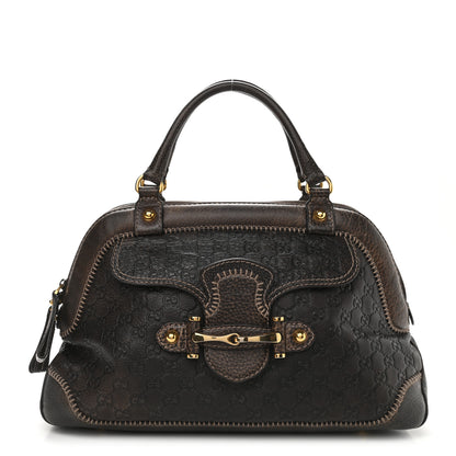 Gucci Guccissima Medium New Pelham Shoulder Bag Dark Brown 1 of 11